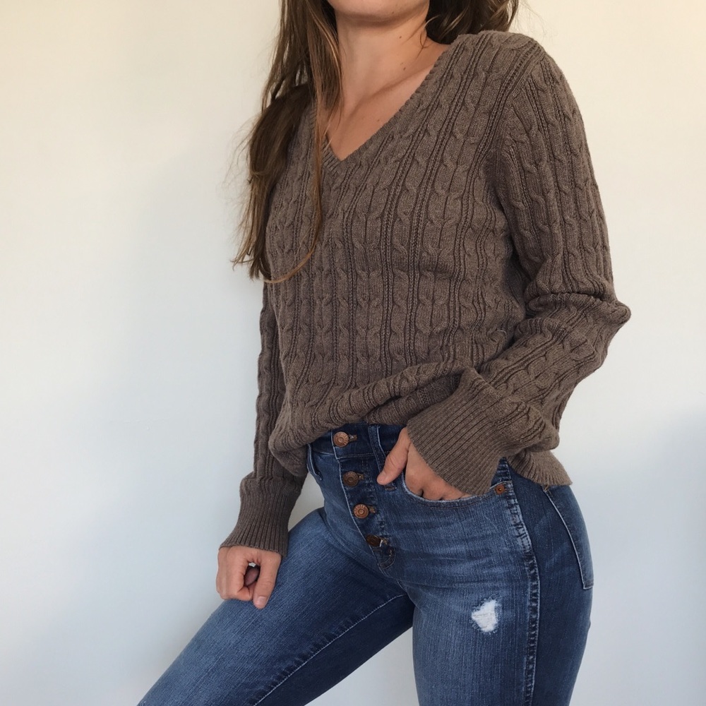 Cozy cableknit sweater